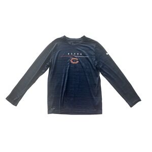 Nike Dri-Fit NFL Women's Size L Chicago Bears Long Sleeve‎ Athletic Shirt Logo